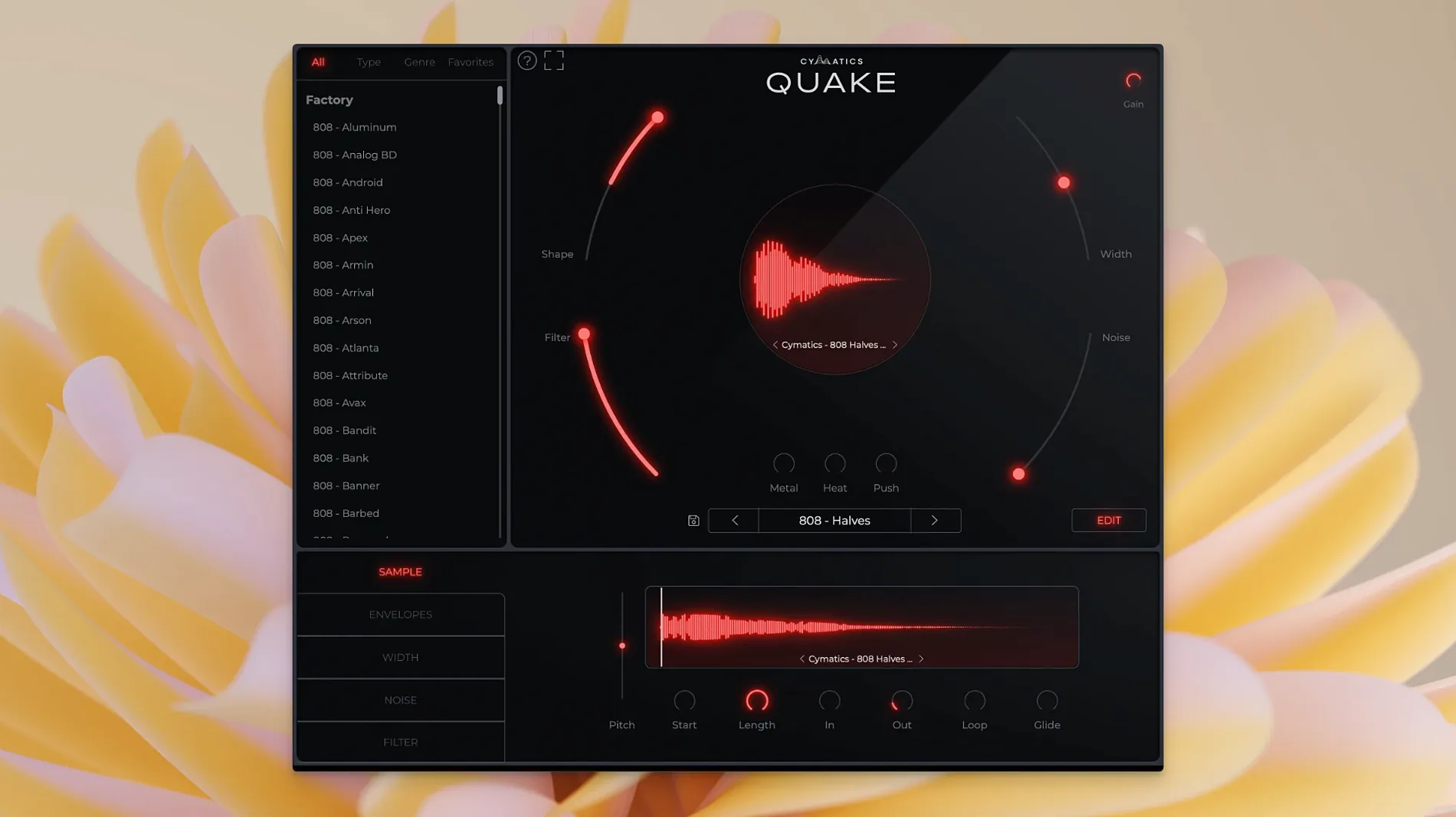 Cymatics QUAKE — screen view 1 quake 808 plugin, first look